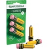image:imageTICONDEROGA  Erasers Pencil Shaped Yellow 3 ct 38953  Yellow 075 x 2875 389533 Count
