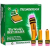 image:imageTICONDEROGA  Erasers Pencil Shaped Yellow 3 ct 38953  Yellow 075 x 2875 38953432 Count Pack of 12