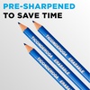 image:imageTICONDEROGA Erasable Checking Pencils PreSharpened with Eraser Red Pack of 2 1390112 Count  Blue