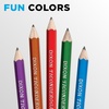 image:imageTICONDEROGA Pencils WoodCased Graphite 2 HB Soft PreSharpened Assorted Color Barrels Black Lead 10Pack 13932