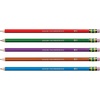 image:imageTICONDEROGA Pencils WoodCased Graphite 2 HB Soft PreSharpened Assorted Color Barrels Black Lead 10Pack 13932