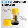 image:imageTiconderoga Duo 2in1 Pencil Sharpener amp Eraser Yellow 6 Count1 Count Pack of 72