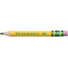 image:imageTiconderoga My First HalfSize Wooden Pencils Large TriangleBarrel PreSharpened 2 HB Short 45 Yellow Pencils with Erasers Yellow 12Pack12