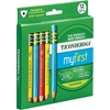 image:imageTiconderoga My First Short Triangular WoodCased Pencils 2 HB Soft With Erasers Primary Colors 12 Count