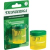 image:imageTiconderoga TwoHole Manual Pencil Sharpener for Standard and Beginner Pencils YellowGreen 2 x 2 x 125 GermanEngineered 1 Count2Hole  6Pack