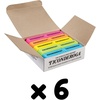 image:imageTiconderoga Wedge Erasers 2 Beveled Shape Soft and NonAbrasive 5 Assorted Neon Colors 30 ErasersBox 1 BoxNeon Erasers  30 Count Pack of 6