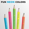 image:imageTiconderoga WoodCased Pencils PreSharpened 2 HB Soft Neon Colors 18 CountBlue