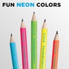 image:imageTiconderoga WoodCased Pencils PreSharpened 2 HB Soft Neon Colors 18 CountNeon