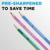 image:imageTiconderoga X13910 Striped WoodCased Pencils 2 HB Soft PreSharpened 10 Count Assorted Colors10 Count Pack of 2