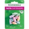image:imageTiconderoga Pencil Cap Erasers Assorted Pastel Colors 10 Count