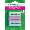 image:imageTiconderoga Wedge Erasers Pastel Colors 3 Count3 Count pastel