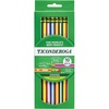 image:imageTiconderoga X13910 Striped WoodCased Pencils 2 HB Soft PreSharpened 10 Count Assorted Colors10 Count Pack of 1