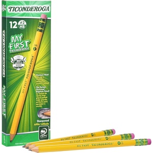 image:imageTICONDEROGA My First Primary Size 2 Beginner Pencils 6 Boxes of 12 72 Pencils Total 33312SP
