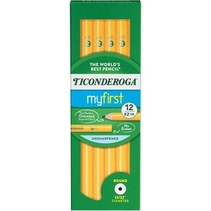image:imageTiconderoga Beginner WoodCased Pencils 2 HB Soft Yellow 12 Count X130801
