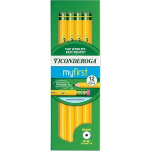 image:imageTiconderoga Beginners Elementary Pencils With Eraser 2 Lead Yellow Barrel Pack Of 121 Count Pack of 12