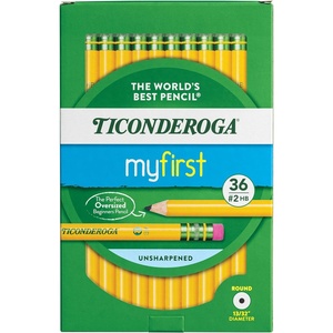 image:imageTiconderoga My First WoodCased Pencils 2 HB Yellow 36 Count36 Count Pack of 1