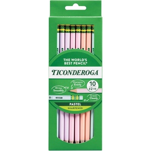 image:imageTiconderoga Pastel Pencils 2 Soft Assorted Colors Pack Of 10 Pencils1