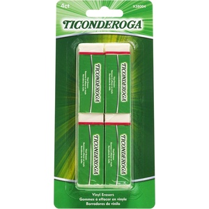 image:imageTiconderoga Vinyl Erasers White 4 Count 6 Packs X38004