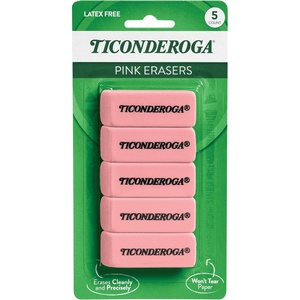 image:imageTiconderoga Wedge Erasers Pink 5Pack5
