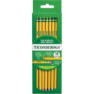 image:imageTiconderoga WoodCased Pencils PreSharpened 2 HB Soft Yellow 30 Count 6 Packs180 Count Total18 Count Pack of 1
