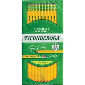 image:imageTiconderoga WoodCased Pencils PreSharpened 2 HB Soft Yellow 30 Count 6 Packs180 Count Total72 Count Pack of 1
