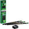 image:imageTiconderoga TriConderoga Triangular Pencils WoodCased 2 Sharpener Soft Touch Comfort Barrel Black 22500 Pack of 6 72 Count Total12